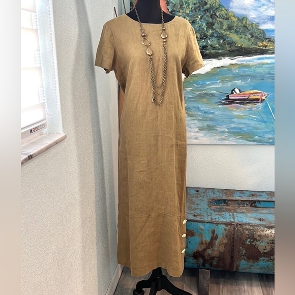 VTG Earth Song, 12P, Linen, 🍁Fall Perfection, Butrin Embellished Hem - Picture 3 of 11